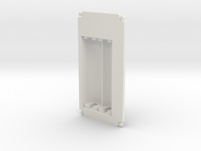 1590B-Series Battery Lid (simple) in White Natural Versatile Plastic