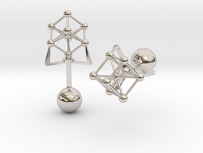 Atomium Cufflinks in Platinum