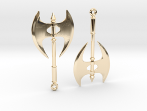 Axe06 in 14k Gold Plated Brass
