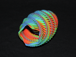 Mathematical Mollusca - Medium Rainbow Conch in Full Color Sandstone