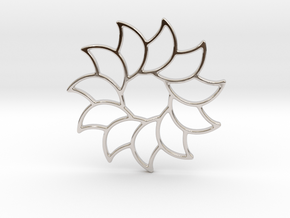Dreamcatcher - Sunflower  in Rhodium Plated Brass