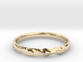 Shadow Ring US Size 6 UK Size M in 14k Gold Plated Brass