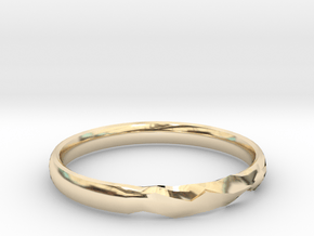 Shadow Ring US Size 7 UK Size O in 14k Gold Plated Brass
