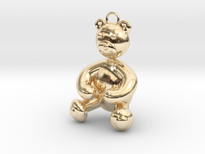 Bear Pendant by JiangYuan  in 14k Gold Plated Brass