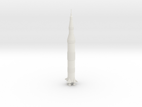 Saturn V in White Natural Versatile Plastic