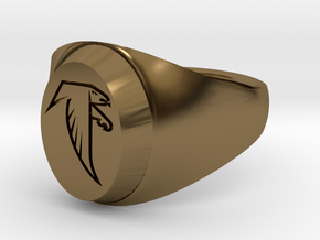 Falcon Class Ring in Polished Bronze