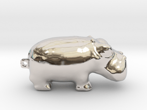 Hippo 3000 BC  in Rhodium Plated Brass