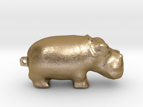 Hippo 3000 BC  in Polished Gold Steel