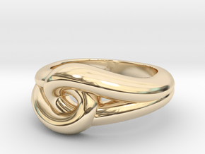 True lover's knot in 14K Yellow Gold