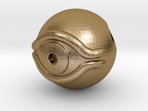 Millennium Eye Pendant in Polished Gold Steel