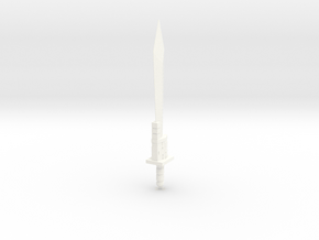 Grim Warrior Sword Version 2.0 in White Processed Versatile Plastic