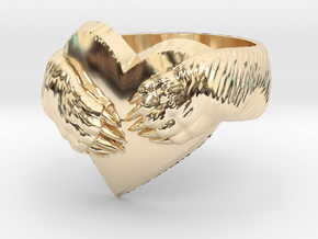 "Bear hug" Ring in 14k Gold Plated Brass: 11.5 / 65.25