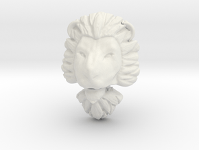 Pendant for ring2(lion) in White Natural Versatile Plastic