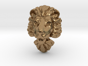 Pendant for ring2(lion) in Natural Brass