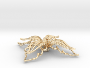 fleur de lys, giglio, lily in 14k Gold Plated Brass