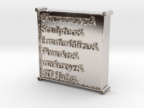 3D Printing Services List Pendant in Platinum