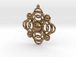 Celtic pendant in Natural Brass