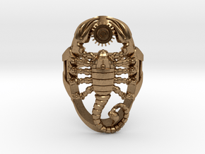 Scorpion Ring Size 6.5 in Natural Brass