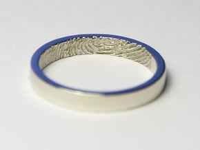 Fingerprint Ring - Hers in 14k White Gold