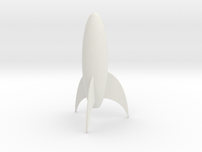 Test Rocket in White Natural Versatile Plastic