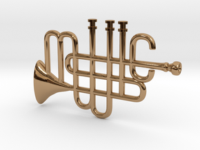 Music Pendant in Polished Brass