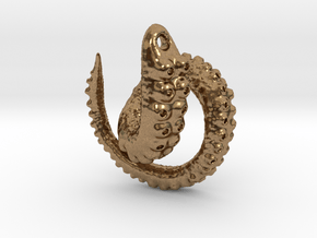 Tentacle Pendant in Natural Brass