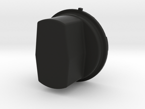 One Extended Silverado headlight cap in Black Natural Versatile Plastic