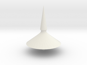 Spinning top PT v3 in White Natural Versatile Plastic