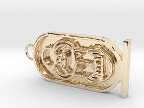 Tutankhamen's Throne Name in 14k Gold Plated Brass