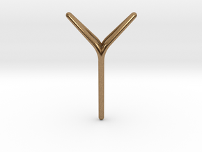 YOUNIVERSAL Fine Pendant. Soft Elegance in Natural Brass