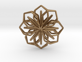 A-LINE Blossom, Pendant in Natural Brass