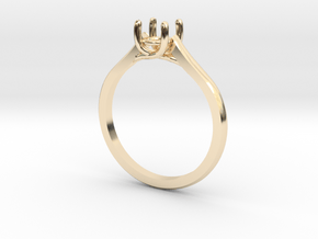 Solitaire in 14k Gold Plated Brass