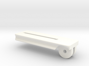 120mm Plate  for Tilting Palm Rest in White Processed Versatile Plastic