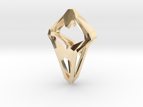 Prototype, Pendant. Sharp Chic in 14k Gold Plated Brass