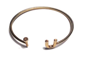 Screw U Cuff - Small in 18K Gold Plated