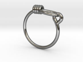 Rope Chain Ring - Sz. 7 in Fine Detail Polished Silver