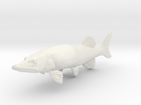 Muskie in White Natural Versatile Plastic