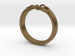 Roots Ring (20mm / 0,78inch inner diameter) in Natural Bronze