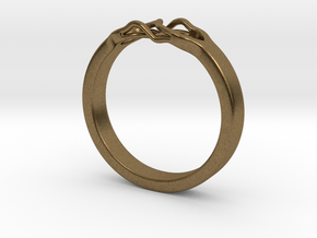 Roots Ring (25mm / 0,98inch inner diameter) in Natural Bronze