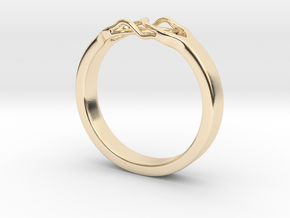 Roots Ring (25mm / 0,98inch inner diameter) in 14K Yellow Gold