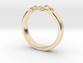 Roots Ring (28mm / 1,1inch inner diameter) in 14k Gold Plated Brass