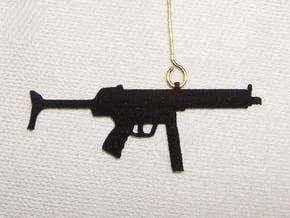 MP5 Earring Pendant in Black Natural Versatile Plastic