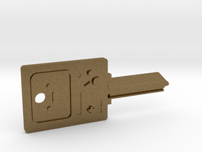 BMO House Key Blank - KW1/66 in Natural Bronze