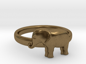 Elephant Ring in Natural Bronze