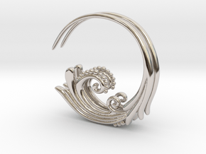 Flourish Earrings in Rhodium Plated Brass