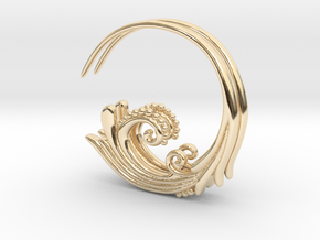 Flourish Earrings in 14k Gold Plated Brass