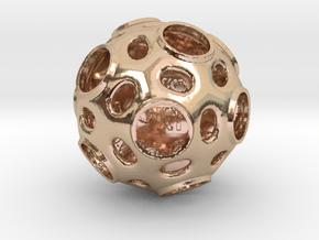 ZWOOKY Style 3412  -  Sphere in 14k Rose Gold Plated Brass