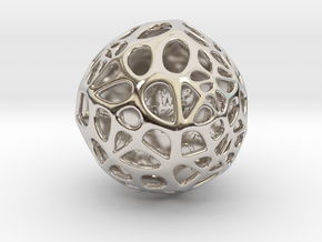ZWOOKY Style 3408  -  Sphere in Rhodium Plated Brass