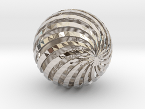 ZWOOKY Style 3407  -  Sphere in Rhodium Plated Brass