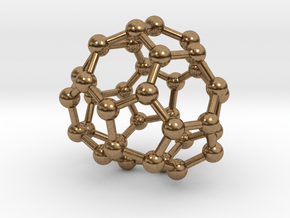0039 Fullerene c36 -11 c2 in Natural Brass